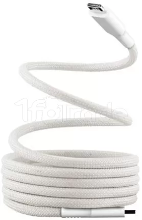 Photo de Câble T'nB USB-C 1,5m M/M aimanté (Blanc)