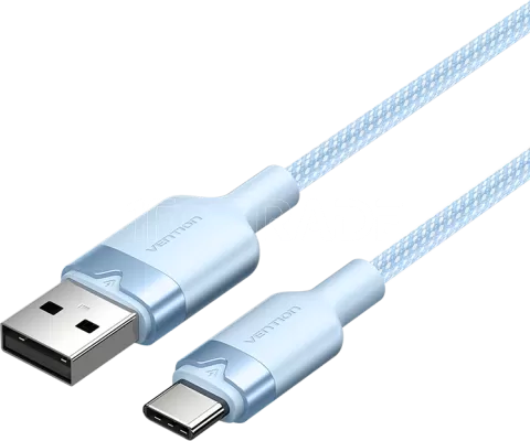Photo de Cable USB 2.0 Vention USB-A vers USB-C M/M 2m (Bleu)