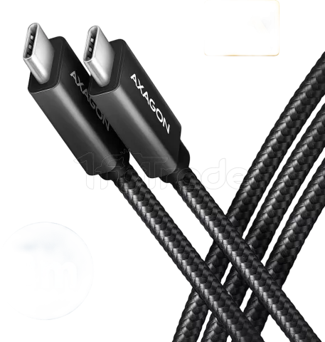 Photo de Cable USB-C Axagon BUCM32-CM20AB 2m (Noir)