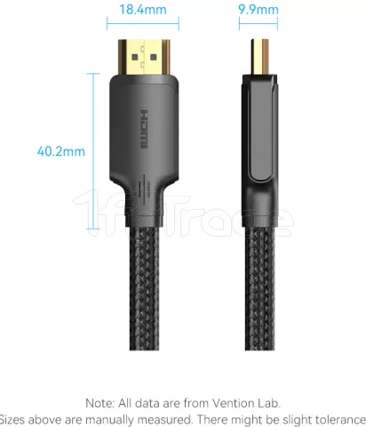 Photo de Câble Vention 4K HDMI 2.0 M/M 2m (Noir)