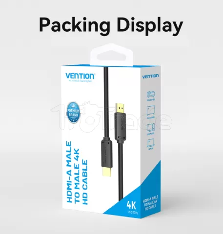 Photo de Câble Vention 4K HDMI M/M 2m (Noir)