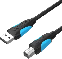 Photo de Cable Vention USB 2.0 A/B M/M 1m (Noir)