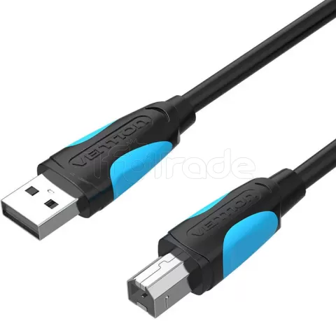 Photo de Cable Vention USB 2.0  A/B M/M  2m (Noir)