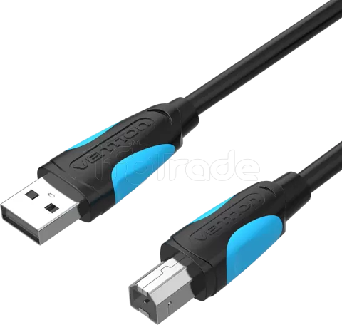 Photo de Cable Vention USB 2.0  A/B M/M  2m (Noir)