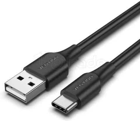 Photo de Cable Vention USB 2.0 vers Type C M/M 3A 2m (Noir)