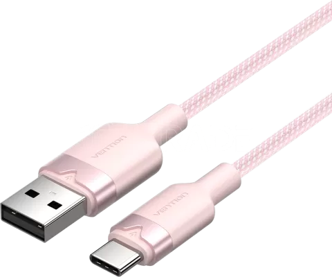 Photo de Cable Vention USB-A vers USB-C M/M 2m (Rose)