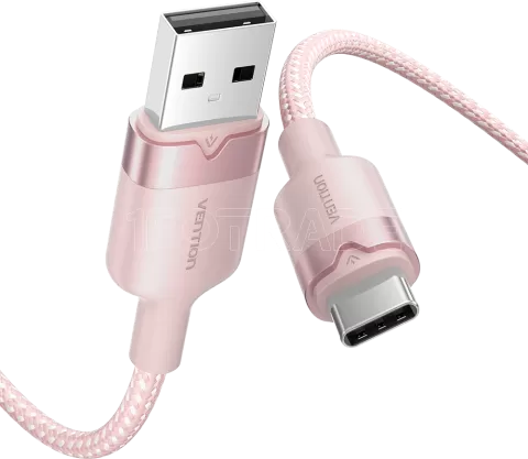Photo de Cable Vention USB-A vers USB-C M/M 2m (Rose)