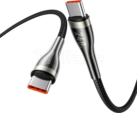 Photo de Cable Vention USB-C M/M 1.2m 240W (Noir)