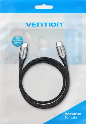 Photo de Cable Vention USB-C M/M 1.5m 60W (Gris)