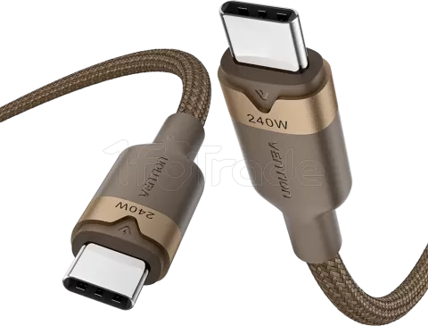 Photo de Cable Vention USB-C M/M 1m 240W (Marron)