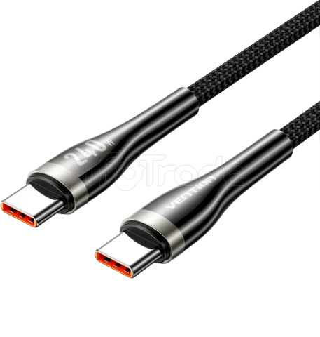 Photo de Cable Vention USB-C M/M 2m 240W (Noir)