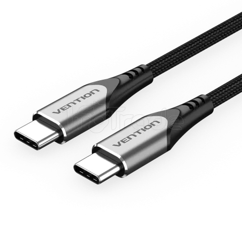 Photo de Cable Vention USB-C M/M 2m 60W (Gris)