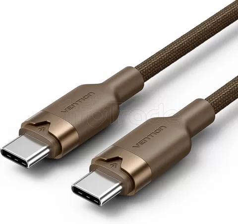 Photo de Cable Vention USB-C M/M 2m 60W (Marron)