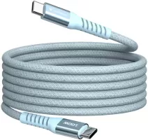 Photo de Câble Verbatim USB-C magnétique 1,2m M/M 100W (Bleu)