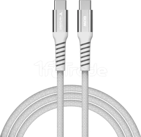 Photo de Câble Verbatim USB-C magnétique 1,2m M/M 60W (Gris)