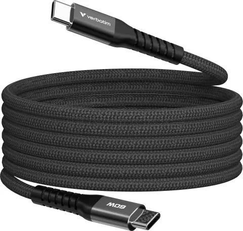 Photo de Câble Verbatim USB-C magnétique 1,2m M/M 60W (Noir)