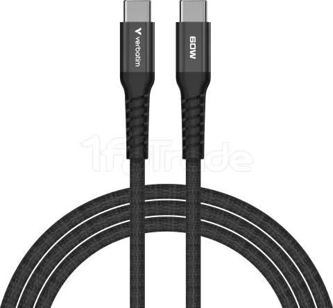 Photo de Câble Verbatim USB-C magnétique 1,2m M/M 60W (Noir)