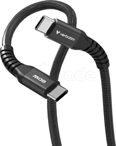 Photo de Câble Verbatim USB-C magnétique 1,2m M/M 60W (Noir)