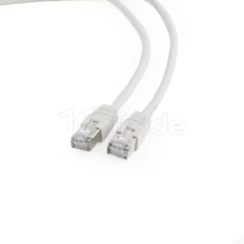 Photo de Câble/Cordon réseau CableXpert RJ45 Catégorie 6 FTP (F/UTP) Droit 5m (Blanc)