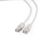 Photo de Câble/Cordon réseau CableXpert RJ45 Catégorie 6 FTP (F/UTP) Droit 5m (Blanc)