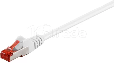 Photo de Câble/Cordon réseau Goobay RJ45 Catégorie 6 SSTP (S/FTP) Droit 10m (Blanc)