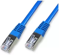 Photo de Câble/Cordon réseau RJ45 Catégorie 6 FTP (F/UTP) Droit 3m (Bleu)