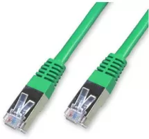 Photo de Câble/Cordon réseau RJ45 Catégorie 6 FTP (F/UTP) Droit 3m (Vert)