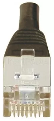 Photo de Câble/Cordon réseau RJ45 Catégorie 6 FTP (F/UTP) Droit 50m (Noir)