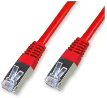 Photo de Câble/Cordon réseau RJ45 Catégorie 6 FTP (F/UTP) Droit 5m (Rouge)