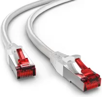 Photo de Câble/Cordon réseau RJ45 Goobay Catégorie 6 FTP (F/UTP) Droit 15m (Blanc)