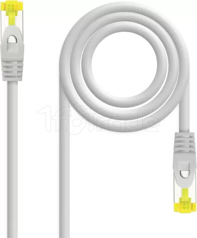 Photo de Câble/Cordon réseau RJ45 Nanocable Catégorie 6A S/FTP Droit 1m (Gris)