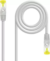 Photo de Câble/Cordon réseau RJ45 Nanocable Catégorie 6A S/FTP Droit 1m (Gris)