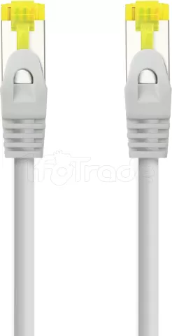 Photo de Câble/Cordon réseau RJ45 Nanocable Catégorie 6A S/FTP Droit 1m (Gris)