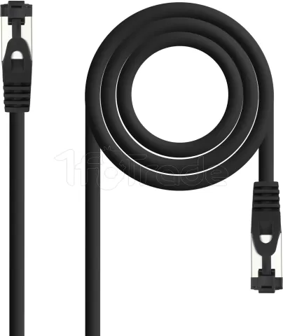 Photo de Câble/Cordon réseau RJ45 Nanocable Catégorie 8 SSTP (S/FTP) 25cm (Noir)