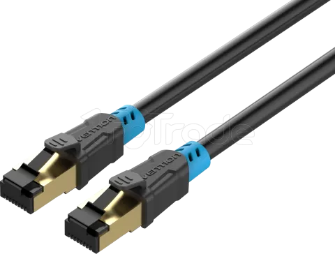 Photo de Câble/Cordon réseau RJ45 Vention Catégorie 6 SFTP (S/FTP) Droit 30m (Noir)