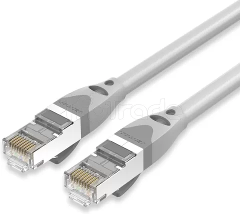 Photo de Câble/Cordon réseau RJ45 Vention Catégorie 6A SFTP (S/FTP) Droit 50m (Gris)