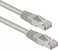 Photo de Câble/Cordon réseau We RJ45 Catégorie 7 S-FTP (S/FTP) Droit 10m (Gris)