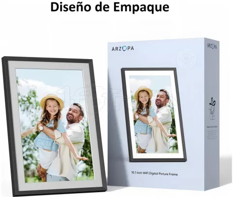 Photo de Cadre photo Numérique Connecté Arzopa P101W 10" (Noir)