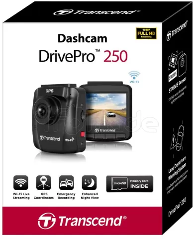 Photo de Caméra embarquée Transcend DrivePro 250 Quad HD