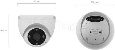 Photo de Caméra extérieure IP Ezviz H4 2K (Blanc)