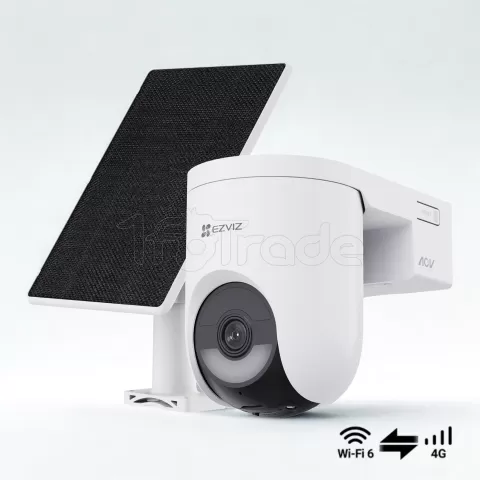 Photo de Caméra extérieure IP Ezviz HB8 Lite 4G avec panneau solaire (Blanc)