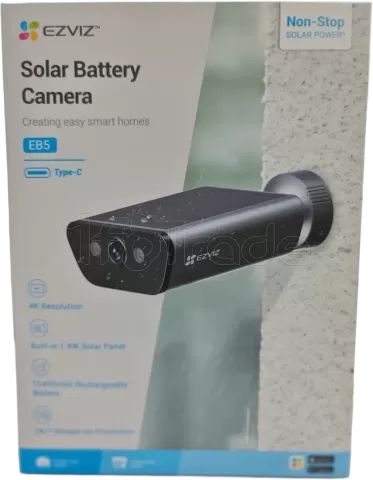 Photo de Caméra extérieure solaire IP Ezviz EB5 (Noir)