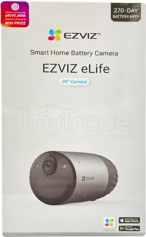 Photo de Caméra IP extérieur Ezviz eLife 2K+ - IR 10m Quad HD (Gris)