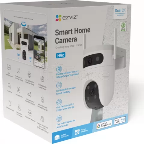 Photo de Caméra IP extérieure Ezviz H9C WiFi - IR 30m (Blanc)