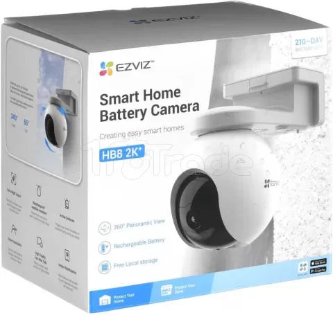 Photo de Caméra IP extérieure Ezviz HB8 WiFi - IR 15m (Blanc)