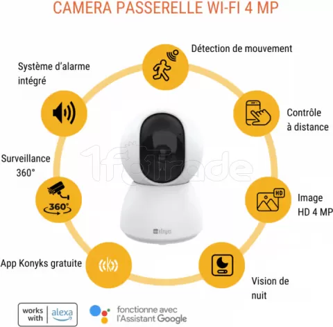 Photo de Caméra IP intérieur  Konyks Pack Sécurité KO338690 (Blanc)