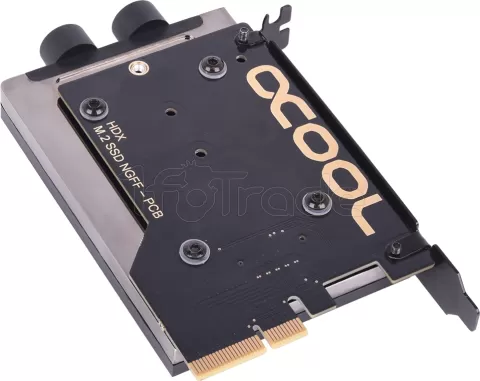 Photo de Carte Controleur PCIe 3.0 4x Alphacool Eisblock HDX-3 avec Waterblock pour NVMe M.2