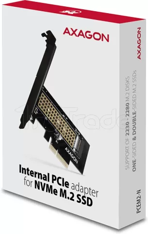 Photo de Carte Controleur PCIe Axagon PCEM2-N - M.2 NVMe