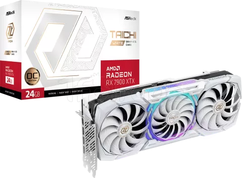 Photo de Carte Graphique AMD ASRock Radeon RX 7900 XTX Taichi White OC 24Go