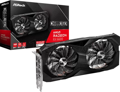 Photo de Carte Graphique AMD ASRock Radeon RX6600 Challenger D 8Go